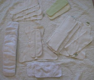 Hemp and Cotton Fleece inserts and doublers